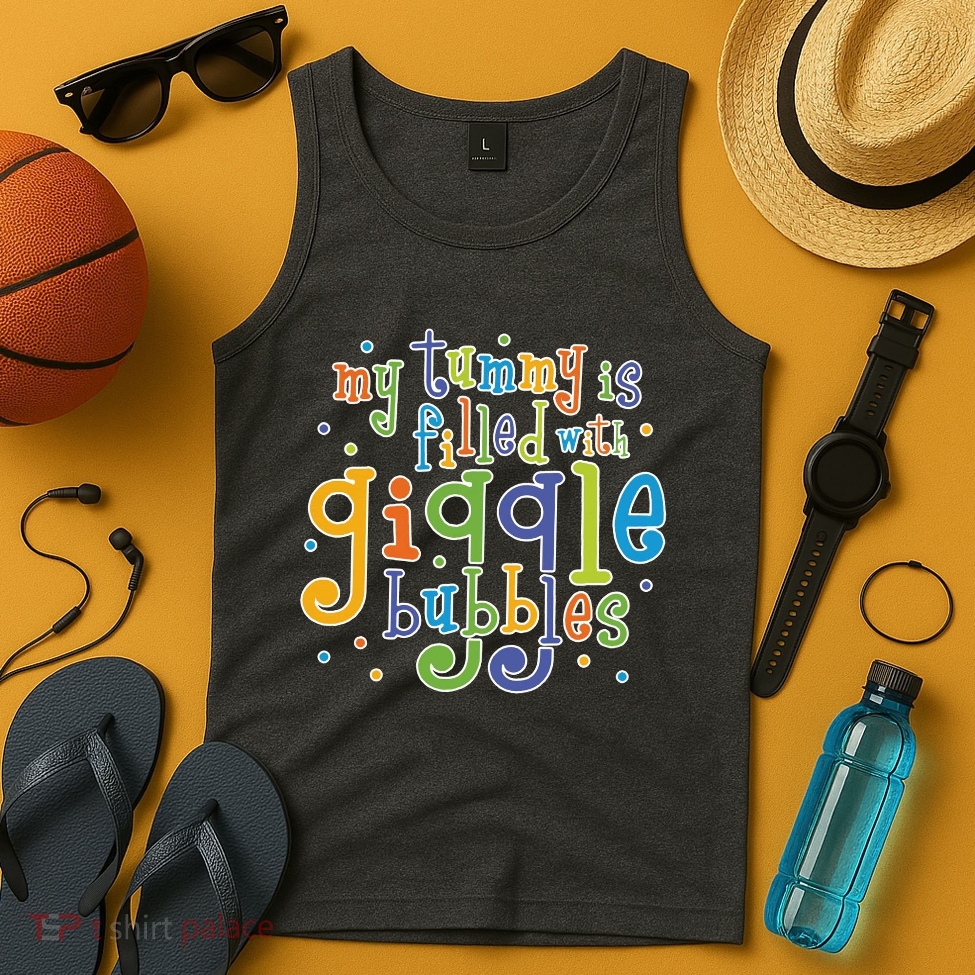 My Tummy Is Filled With Giggle Bubbles Tank Top