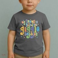 My Tummy Is Filled With Giggle Bubbles Toddler T-Shirt thumb 2