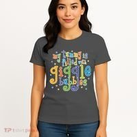 My Tummy Is Filled With Giggle Bubbles Women's T-Shirt thumb 4