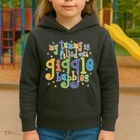 My Tummy Is Filled With Giggle Bubbles Kids Hoodie thumb 3