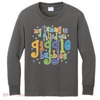 My Tummy Is Filled With Giggle Bubbles Kids Long Sleeve Shirt thumb 0