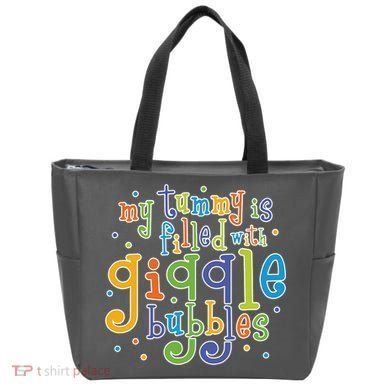 My Tummy Is Filled With Giggle Bubbles Tote Bag
