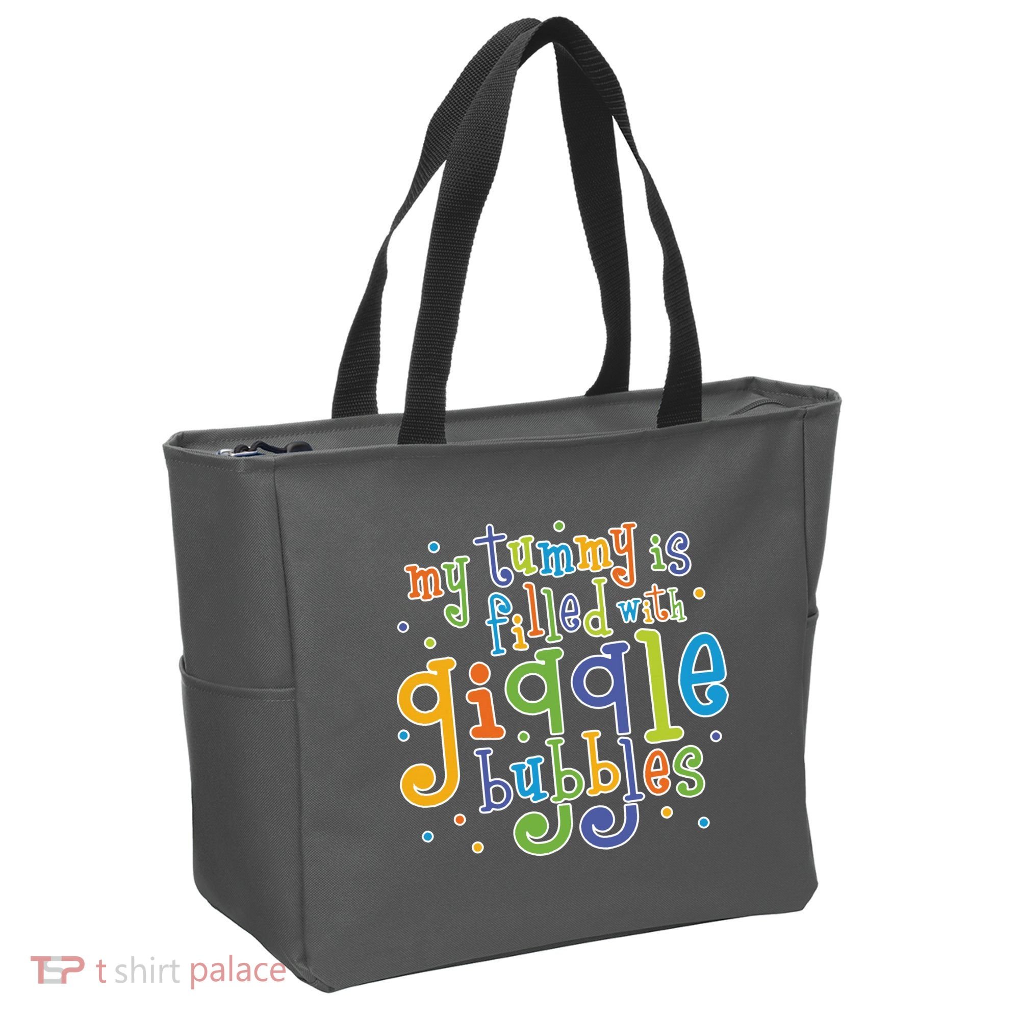 My Tummy Is Filled With Giggle Bubbles Tote Bag