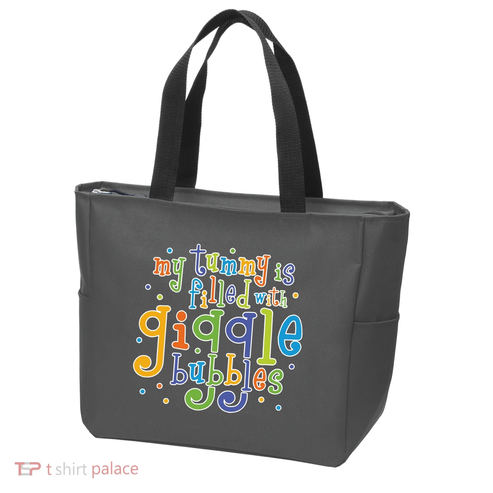 My Tummy Is Filled With Giggle Bubbles Tote Bag