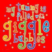 My Tummy Is Filled With Giggle Bubbles Santa Hat thumb 1