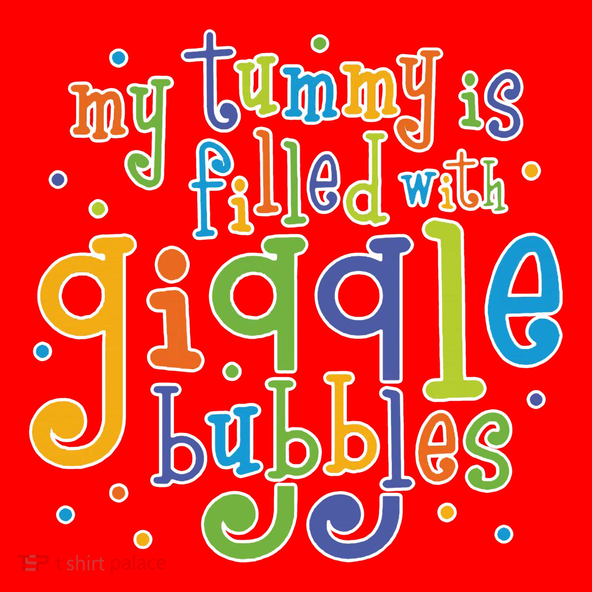 My Tummy Is Filled With Giggle Bubbles Santa Hat