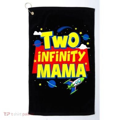 Mama Two Infinity And Beyond Birthday Decorations 2nd Bday Golf Towel