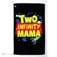 Mama Two Infinity And Beyond Birthday Decorations 2nd Bday Golf Towel thumb 0