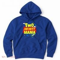 Mama Two Infinity And Beyond Birthday Decorations 2nd Bday Hoodie thumb 0