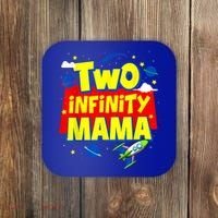 Mama Two Infinity And Beyond Birthday Decorations 2nd Bday Coaster thumb 0