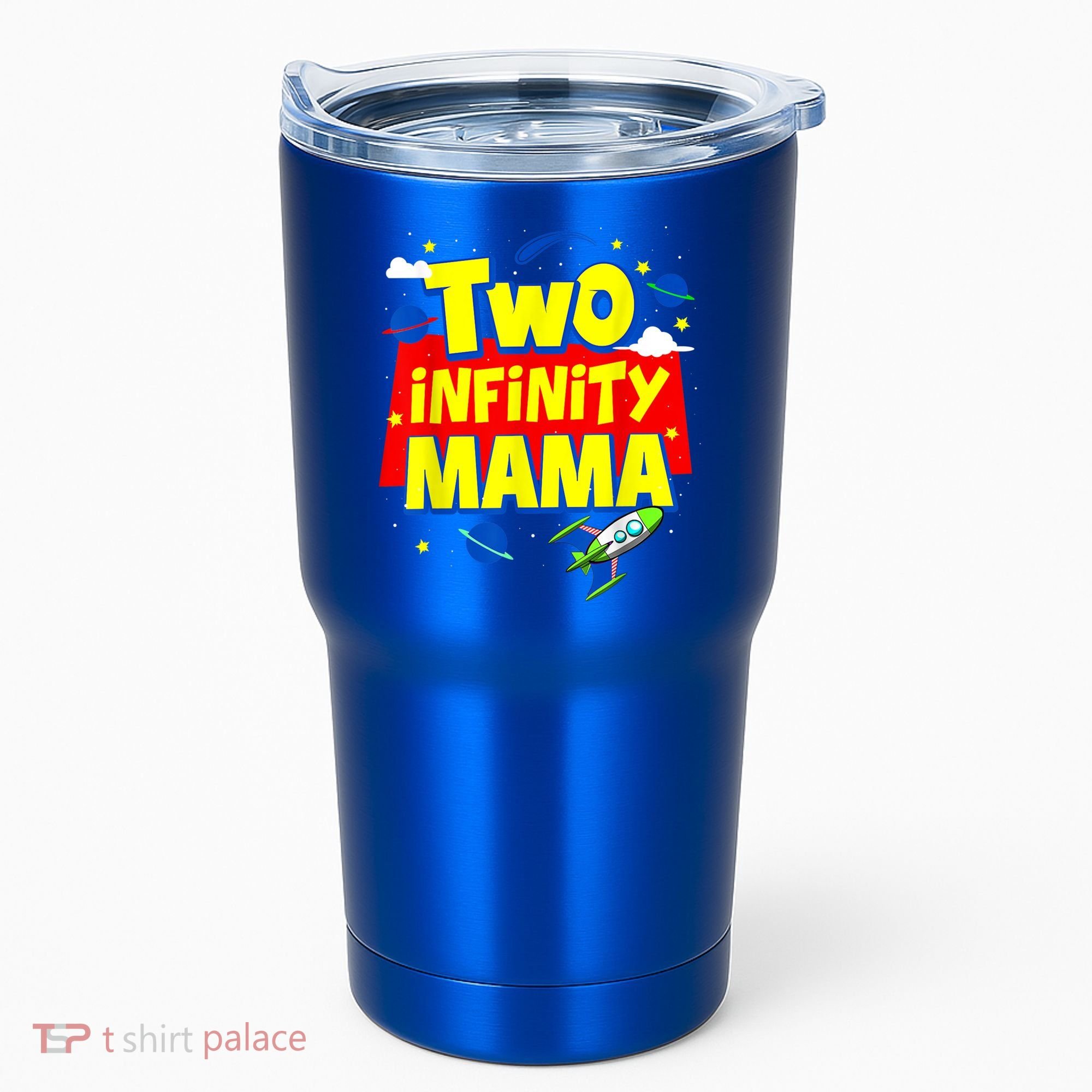 Mama Two Infinity And Beyond Birthday Decorations 2nd Bday Tumbler