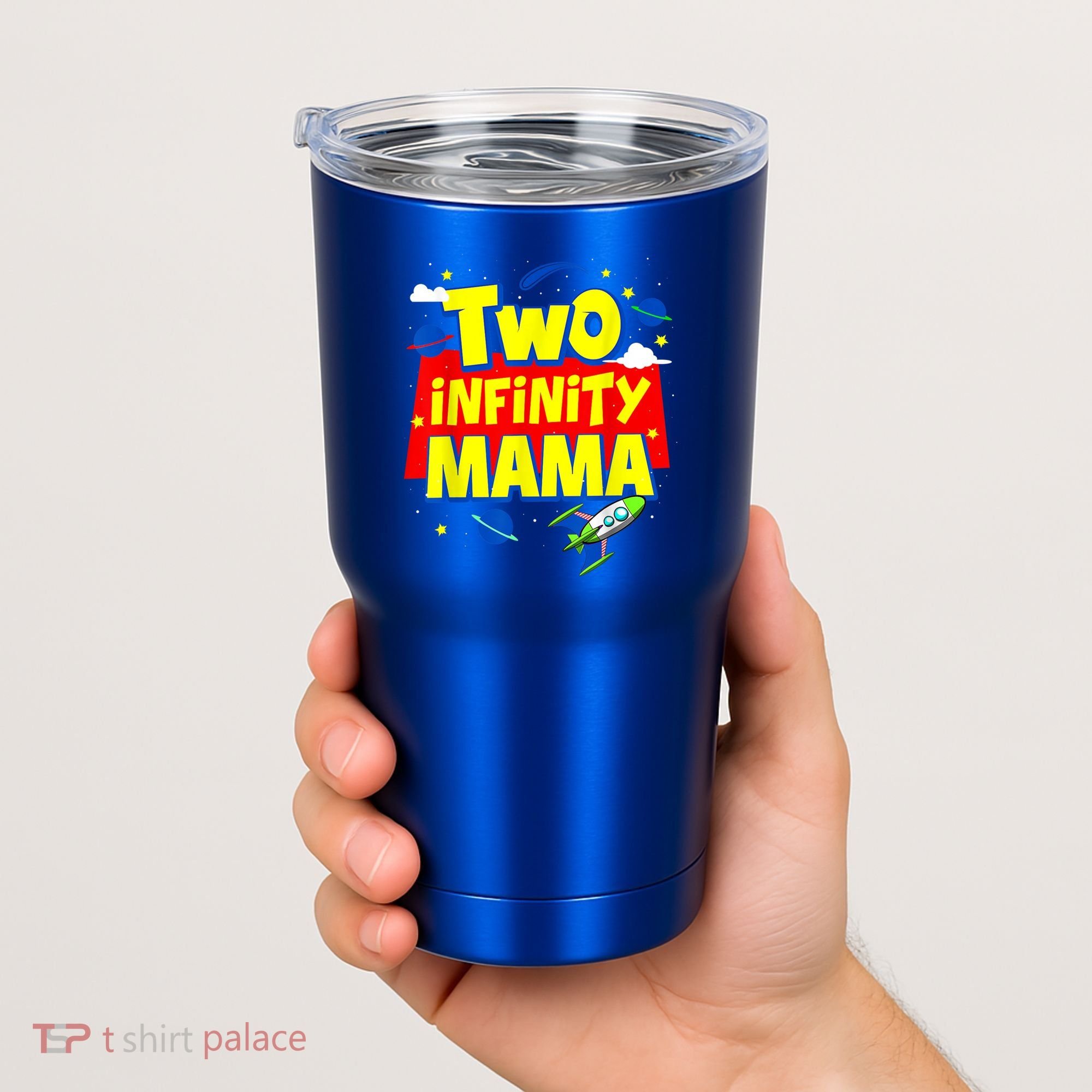 Mama Two Infinity And Beyond Birthday Decorations 2nd Bday Tumbler