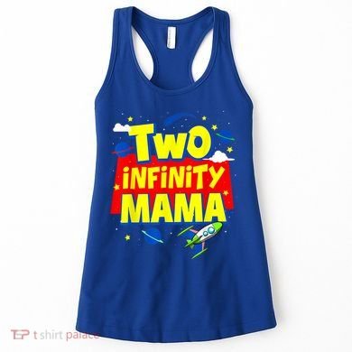 Mama Two Infinity And Beyond Birthday Decorations 2nd Bday Women's Tank Top