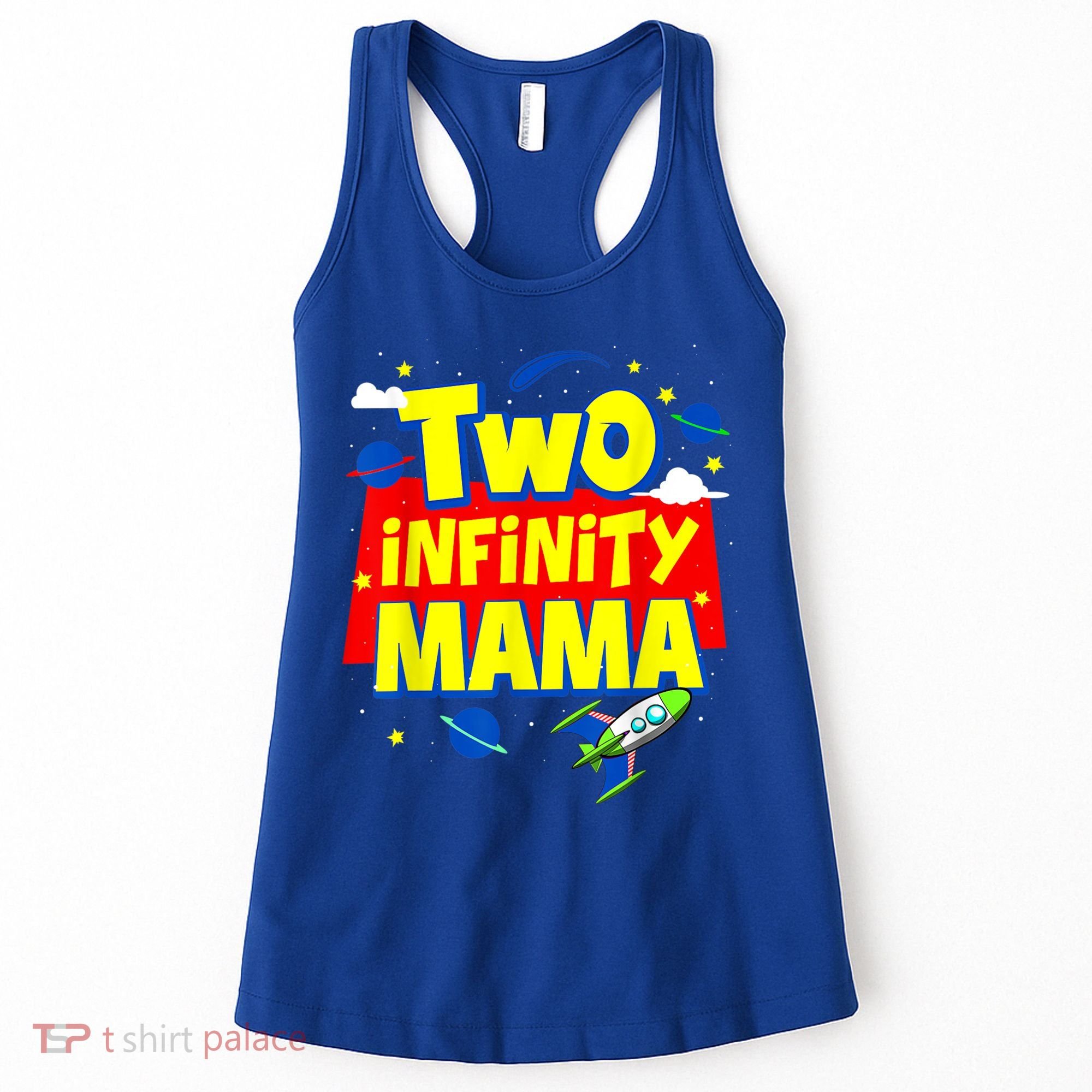 Mama Two Infinity And Beyond Birthday Decorations 2nd Bday Women's Tank Top