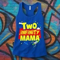 Mama Two Infinity And Beyond Birthday Decorations 2nd Bday Women's Tank Top thumb 3