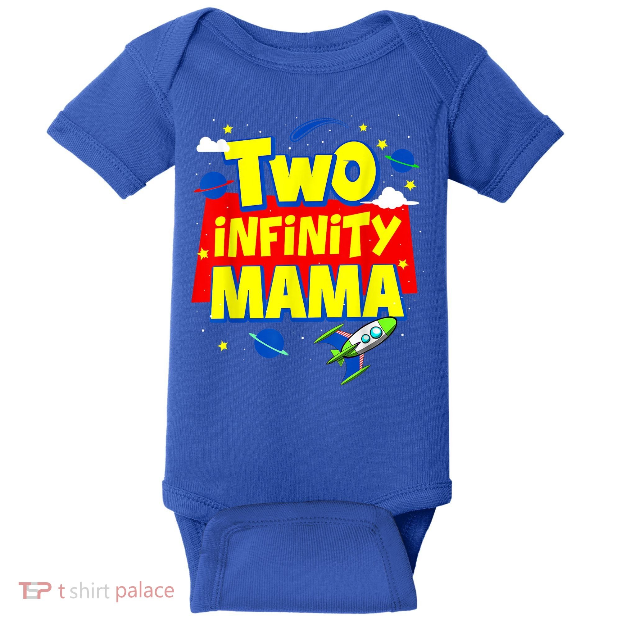 Mama Two Infinity And Beyond Birthday Decorations 2nd Bday Baby Bodysuit