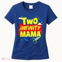 Mama Two Infinity And Beyond Birthday Decorations 2nd Bday Women's T-Shirt thumb 0