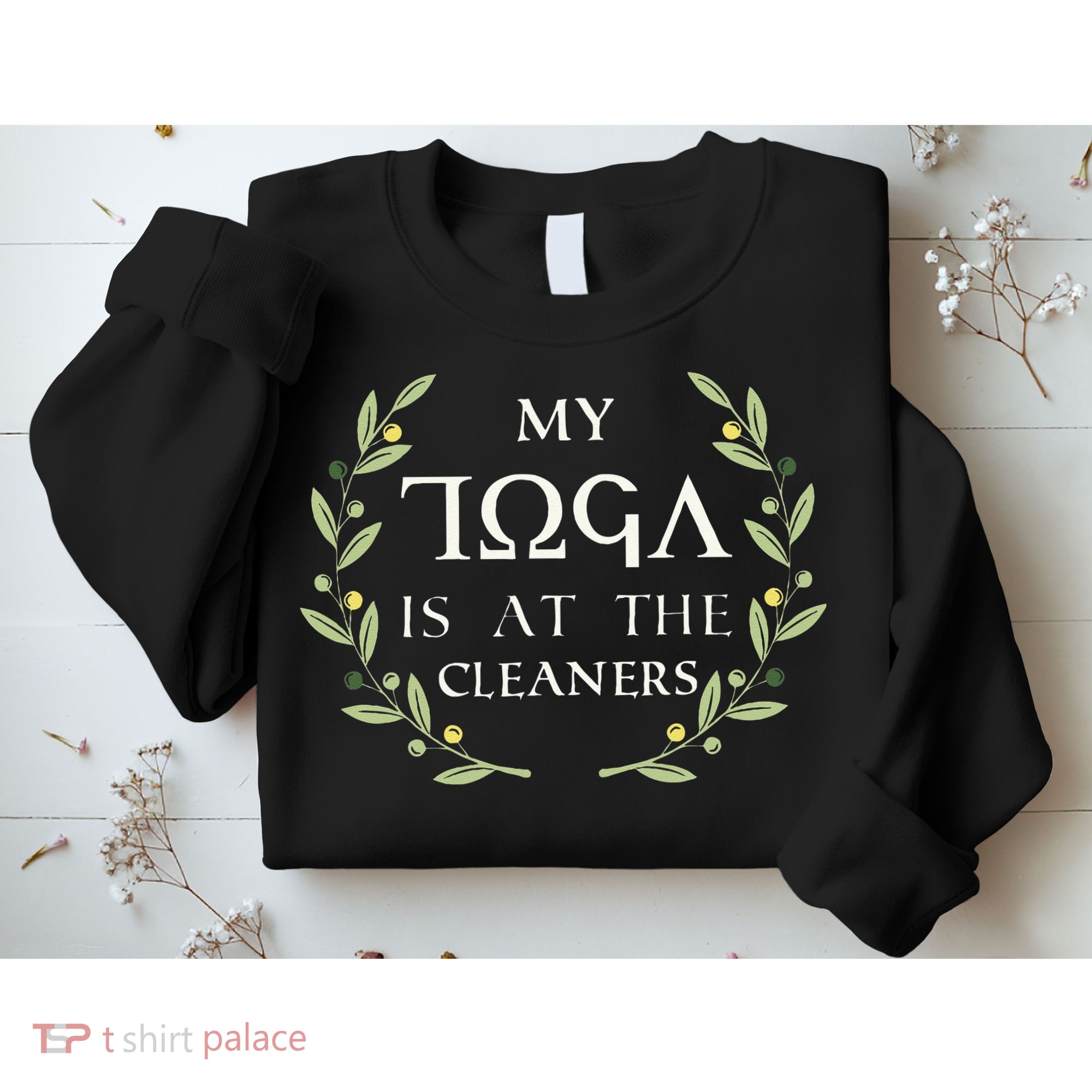 MY TOGA IS AT THE CLEANERS Funny Greek Toga Party Costume Sweatshirt