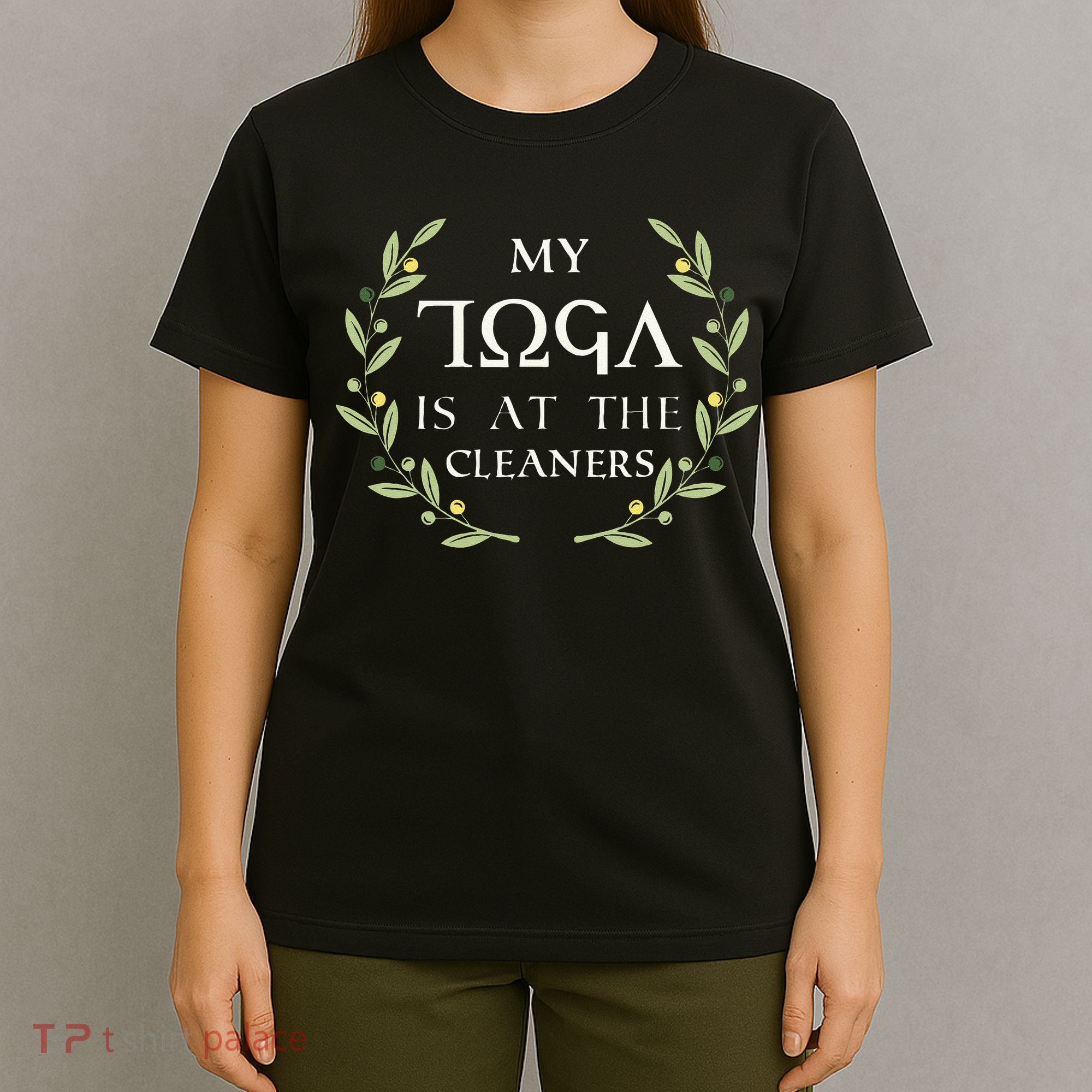 MY TOGA IS AT THE CLEANERS Funny Greek Toga Party Costume T-Shirt