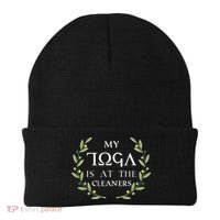 MY TOGA IS AT THE CLEANERS Funny Greek Toga Party Costume Beanie thumb 0