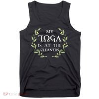MY TOGA IS AT THE CLEANERS Funny Greek Toga Party Costume Tank Top thumb 0