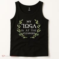 MY TOGA IS AT THE CLEANERS Funny Greek Toga Party Costume Tank Top thumb 2