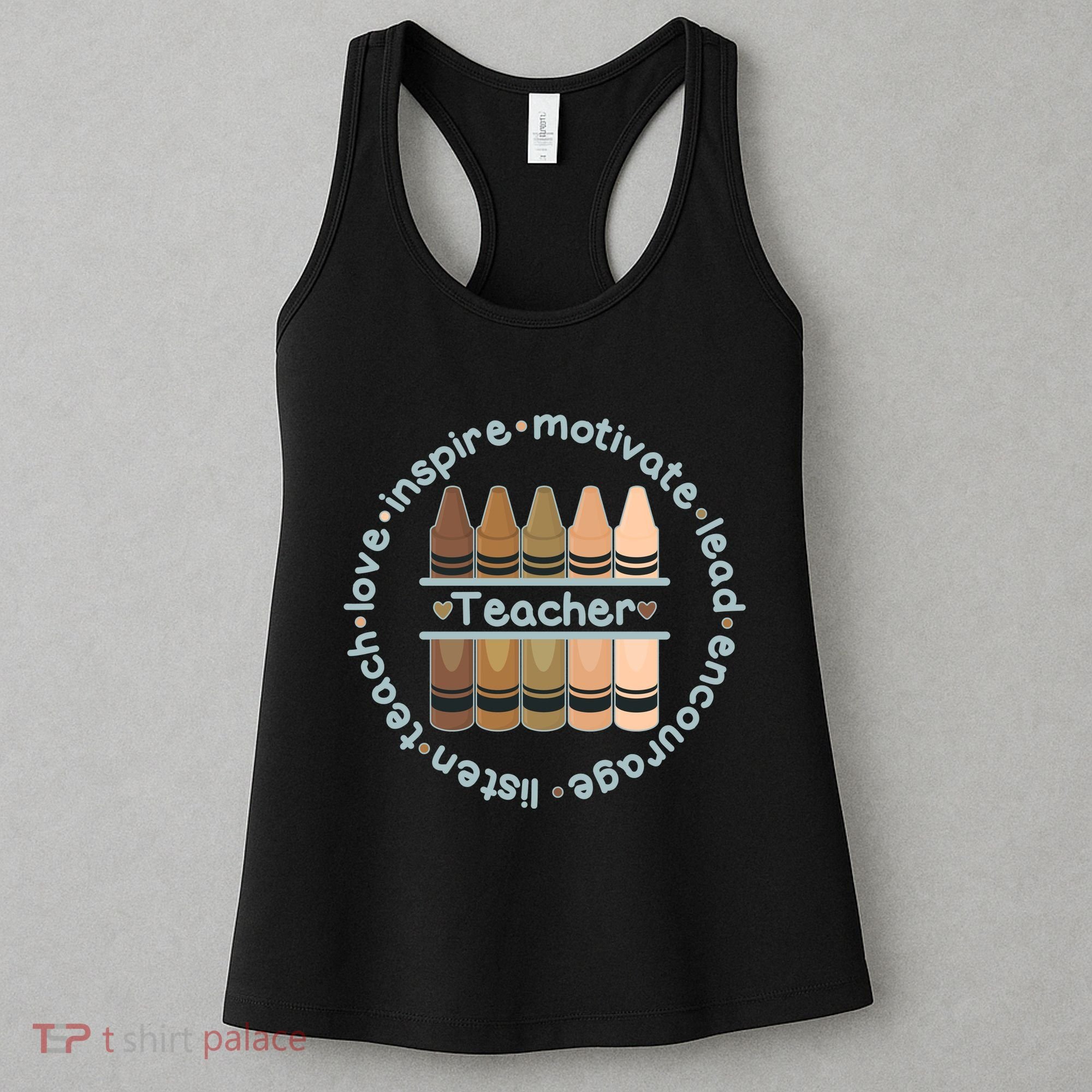 Multiethnic Teacher Inspire Motivate Lead Women's Tank Top