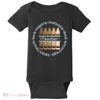 Multiethnic Teacher Inspire Motivate Lead Baby Bodysuit thumb 0