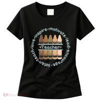 Multiethnic Teacher Inspire Motivate Lead Women's T-Shirt thumb 0