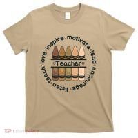 Multiethnic Teacher Inspire Motivate Lead T-Shirt thumb 0