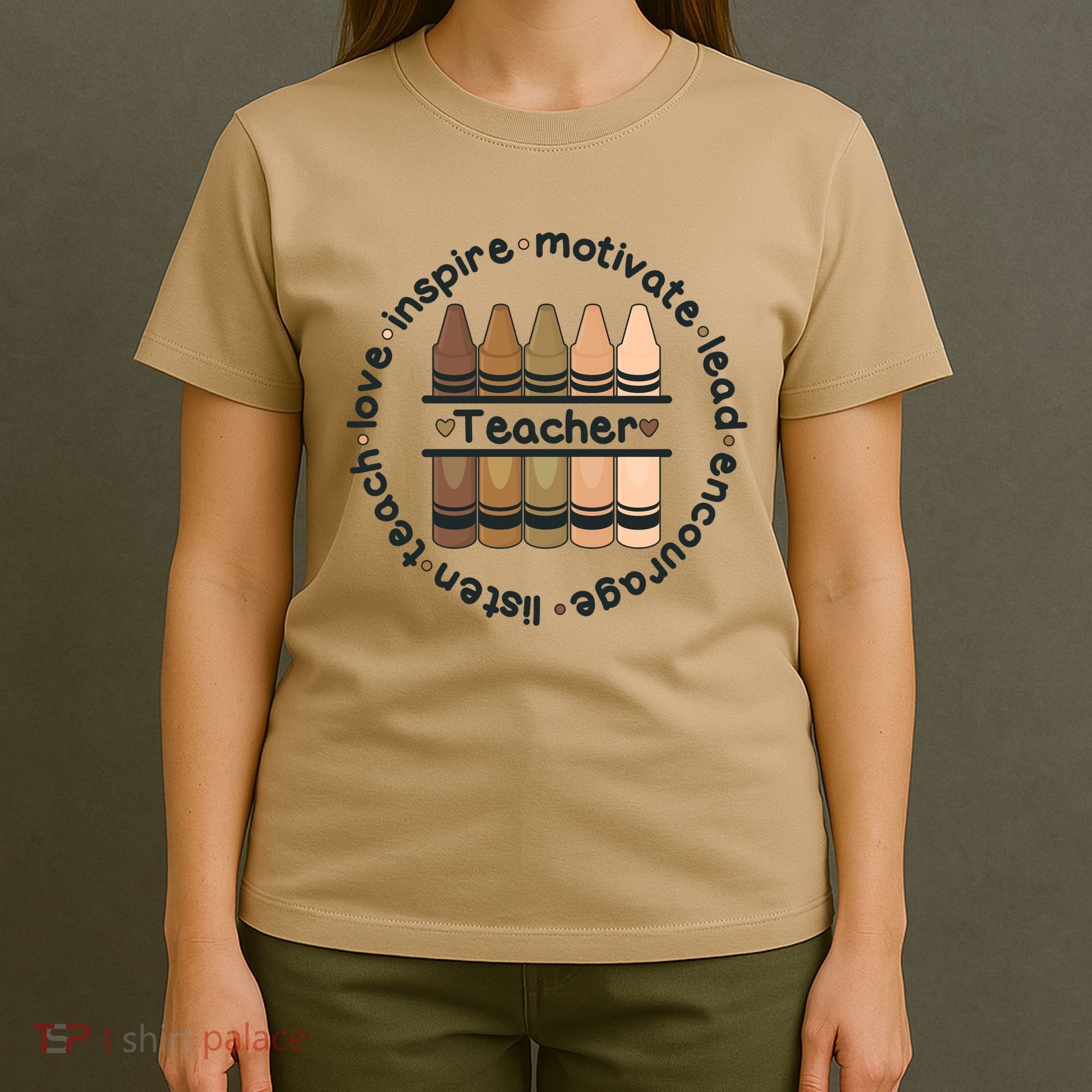 Multiethnic Teacher Inspire Motivate Lead T-Shirt