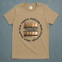 Multiethnic Teacher Inspire Motivate Lead T-Shirt thumb 5