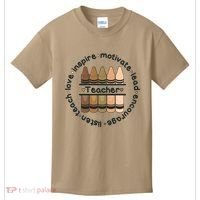 Multiethnic Teacher Inspire Motivate Lead Kids T-Shirt thumb 0
