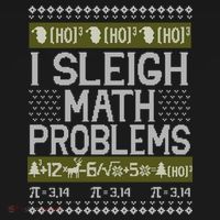 Math Teacher I Sleigh Math Problems Christmas Ugly Sweater Gift Doggie Tank thumb 4