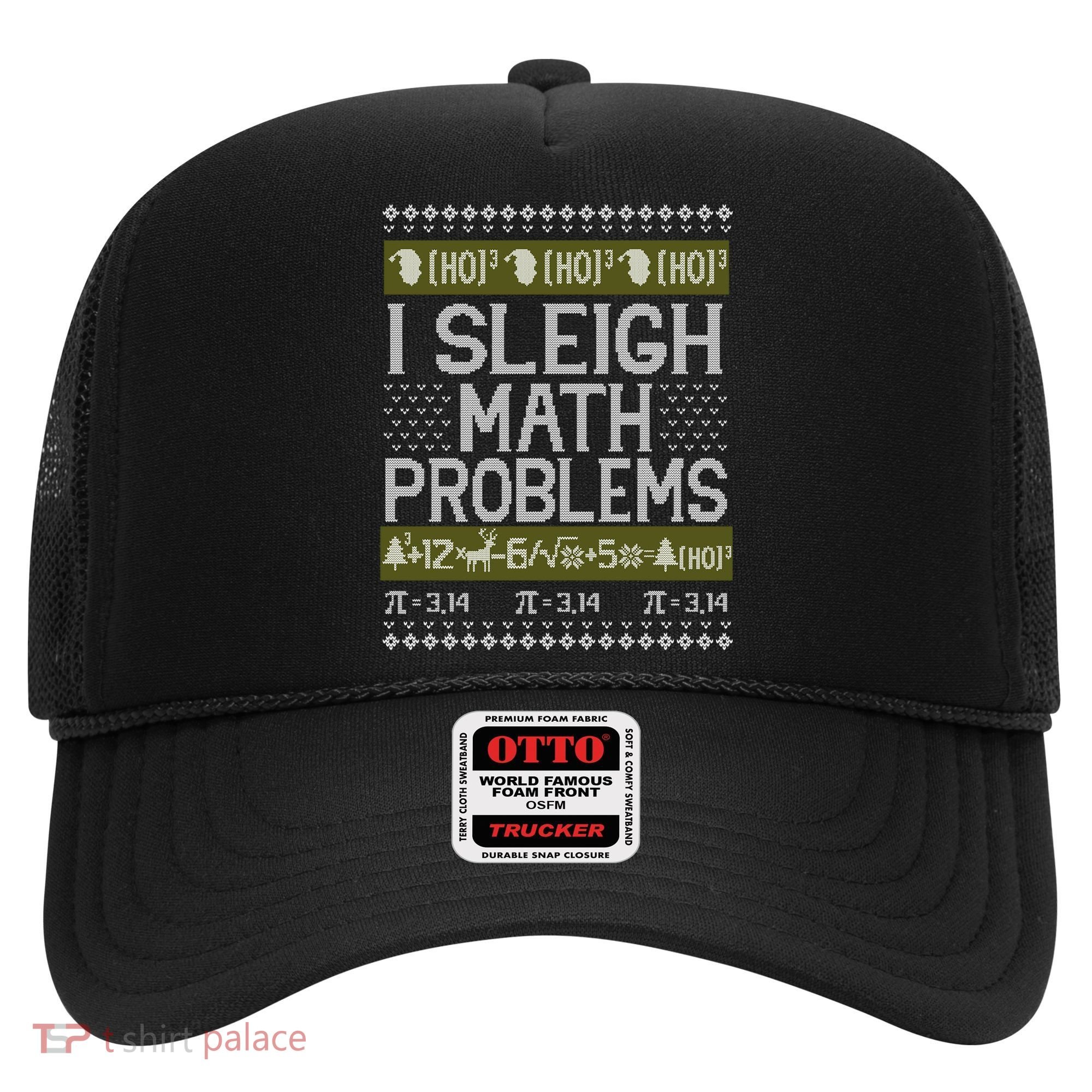 Math Teacher I Sleigh Math Problems Christmas Ugly Sweater Gift Hat