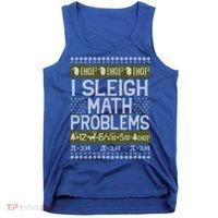 Math Teacher I Sleigh Math Problems Christmas Ugly Sweater Gift Tank Top thumb 0