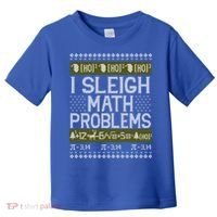 Math Teacher I Sleigh Math Problems Christmas Ugly Sweater Gift Toddler T-Shirt thumb 0