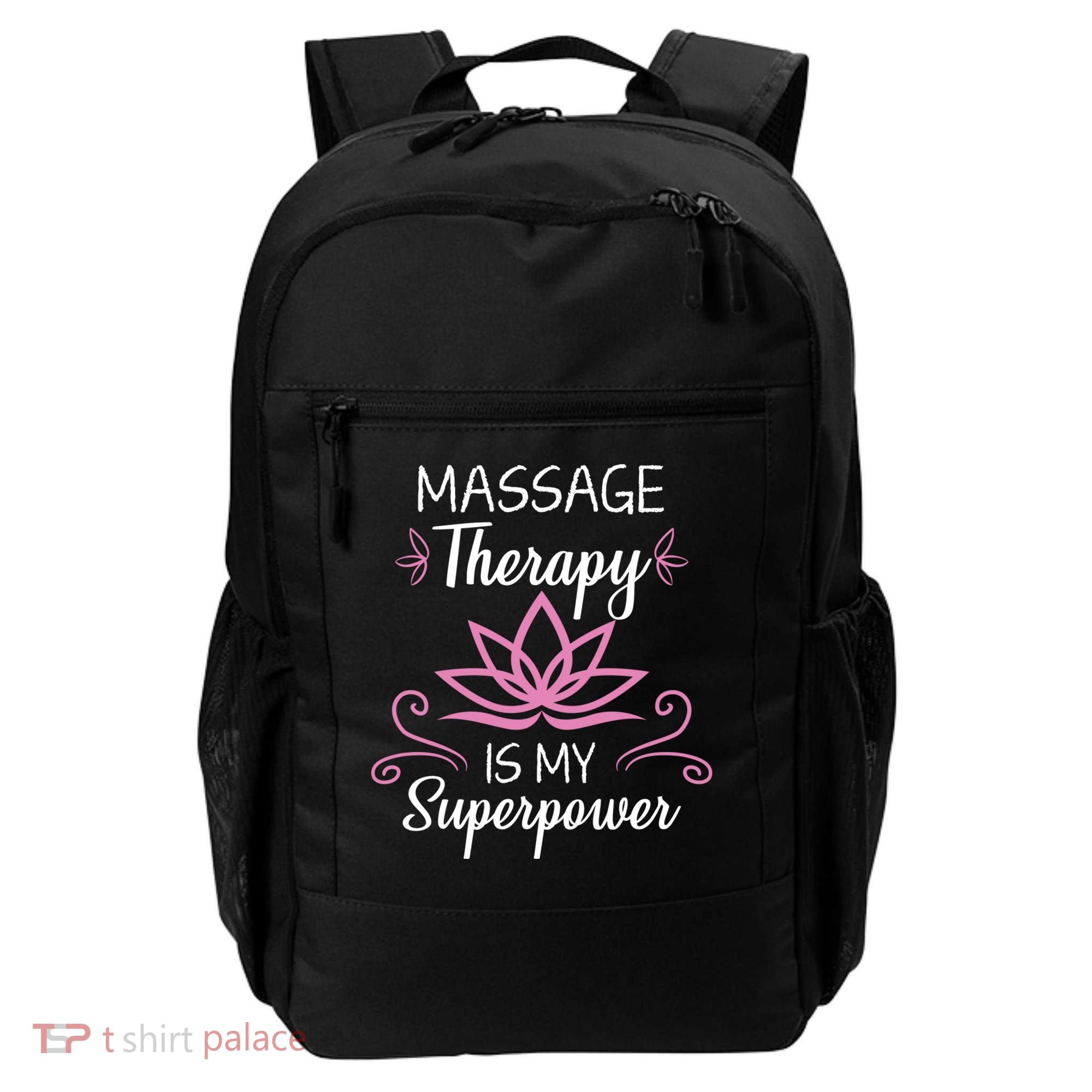 Massage Therapy Is My Superpower Massage Therapist Gift Backpack