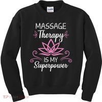 Massage Therapy Is My Superpower Massage Therapist Gift Kids Sweatshirt thumb 0