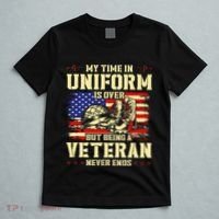 My Time In Uniform Is Over But Being A Veteran Never Ends T-Shirt thumb 5
