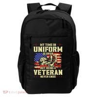 My Time In Uniform Is Over But Being A Veteran Never Ends Backpack thumb 0
