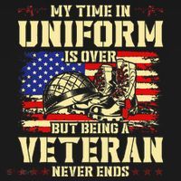 My Time In Uniform Is Over But Being A Veteran Never Ends Women's Hoodie thumb 2