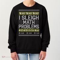 Math Teacher I Sleigh Math Problems Christmas Ugly Sweater Gift Women's Sweatshirt thumb 0