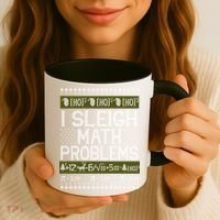 Math Teacher I Sleigh Math Problems Christmas Ugly Sweater Gift Coffee Mug thumb 3