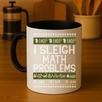 Math Teacher I Sleigh Math Problems Christmas Ugly Sweater Gift Coffee Mug thumb 4