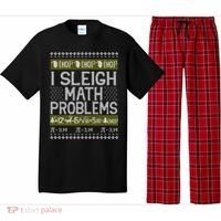Math Teacher I Sleigh Math Problems Christmas Ugly Sweater Gift Pajama Set thumb 0