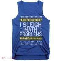 Math Teacher I Sleigh Math Problems Christmas Ugly Sweater Gift Tank Top thumb 0