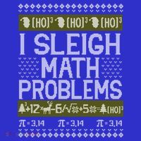 Math Teacher I Sleigh Math Problems Christmas Ugly Sweater Gift Women's Long Sleeve Shirt thumb 2