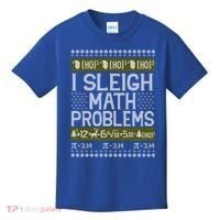 Math Teacher I Sleigh Math Problems Christmas Ugly Sweater Gift Kids T-Shirt thumb 0