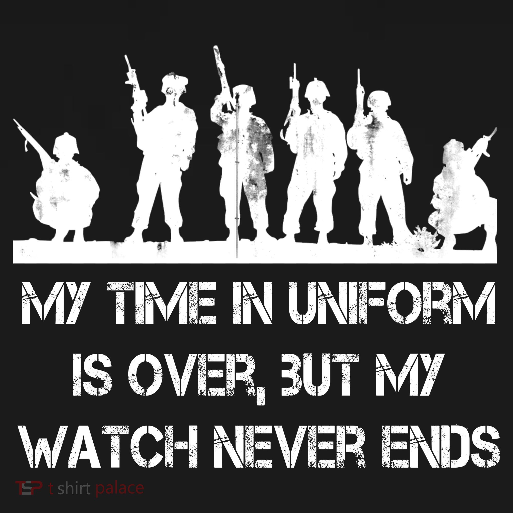 My Time In Uniform Is Over But My Watch Never Ends Army Women's Hoodie